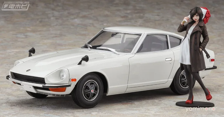 Hasegawa Releases 'Old Car GIRLS' Datsun 240Z Model and Figure Set