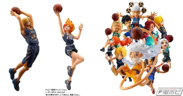 Premium Bandai Opens Reservations For One Piece x NBA Figures Of Nami And Sanji
