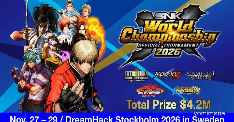 SNK World Championship 2026 Finals Set for Stockholm With $4.2 Million Prize Pool