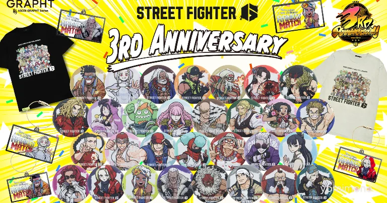 Street Fighter 6 Gets 3rd Anniversary Goods With New Art of All 30 Characters