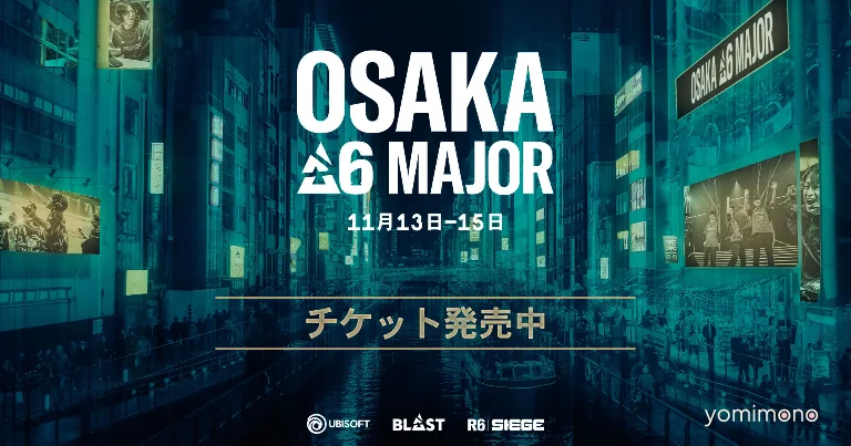 BLAST R6 Osaka Major Advance Ticket Sales Begin for First Japan Tournament