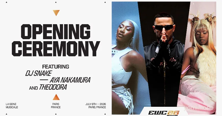 Aya Nakamura, DJ Snake, and Theodora to Perform at Esports World Cup 2026 Opening Ceremony