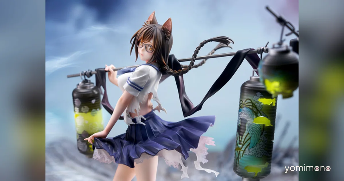 Bakemonogatari Hanekawa Tsubasa 1/7 Figure Opens for Pre-Order With LED Lanterns