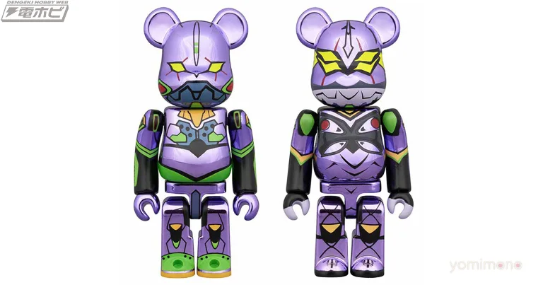 Evangelion Unit-01 and Unit-13 BE@RBRICK Figures Get Chrome Repaint