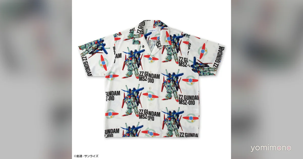 Gundam ZZ Gets 40th Anniversary Aloha Shirts From STRICT-G