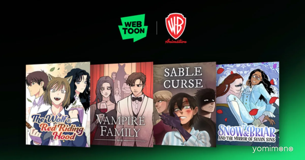 WEBTOON and Warner Bros. Animation Add Four More Titles to Development Slate