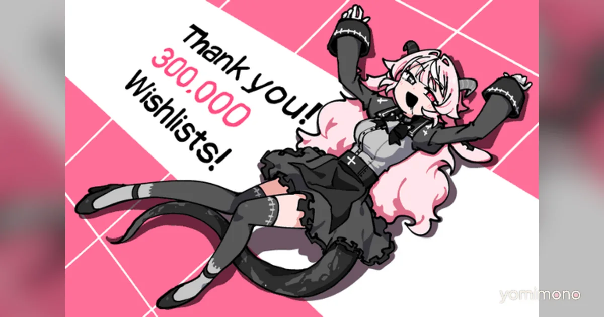 PUKEY GODDESS SHOT TRICK Passes 300,000 Steam Wishlists