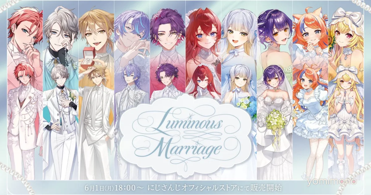Nijisanji Launches 'Luminous Marriage' June Bride Goods