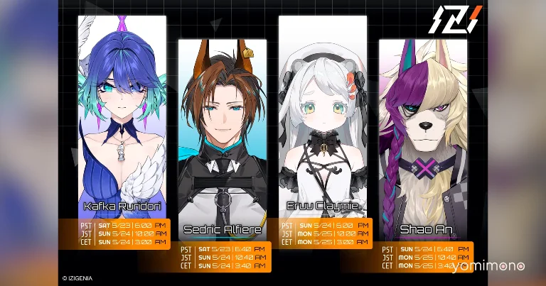 Global VTuber Project IZIGENIA Announces First 4 Members