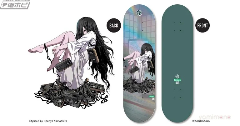Bishoujo Sadako Skateboard Deck Launches From BAIT and Kotobukiya