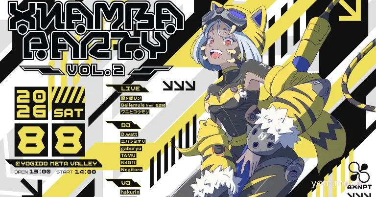 XNAMBA PARTY Vol.2 Brings 11 VTuber and DJ Acts to Osaka on August 8