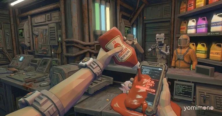 Dystopian Sauce Shop Game 'Future Sauce Dispenser' Announced for PC