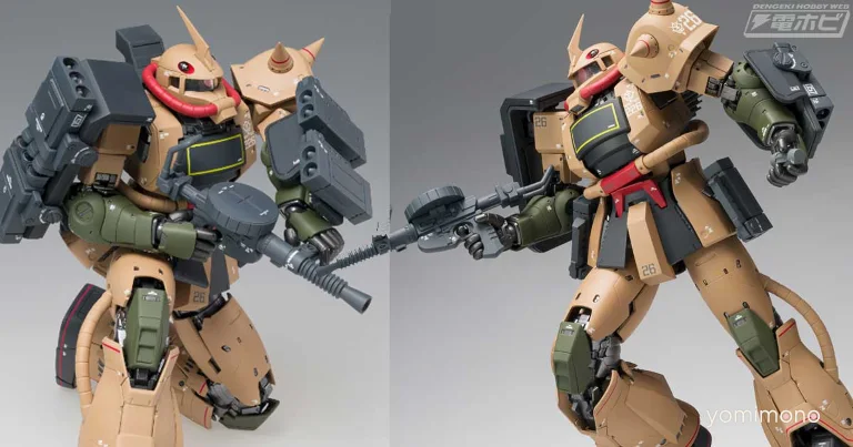 MS-06D Zaku Desert Type Enters G.F.F.M.C. Figure Lineup