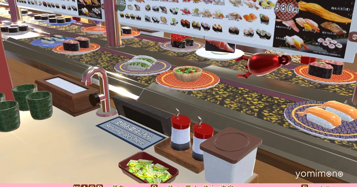 Virtual Conveyor Belt Sushi Game Just Eat Sushi! Launches on Steam