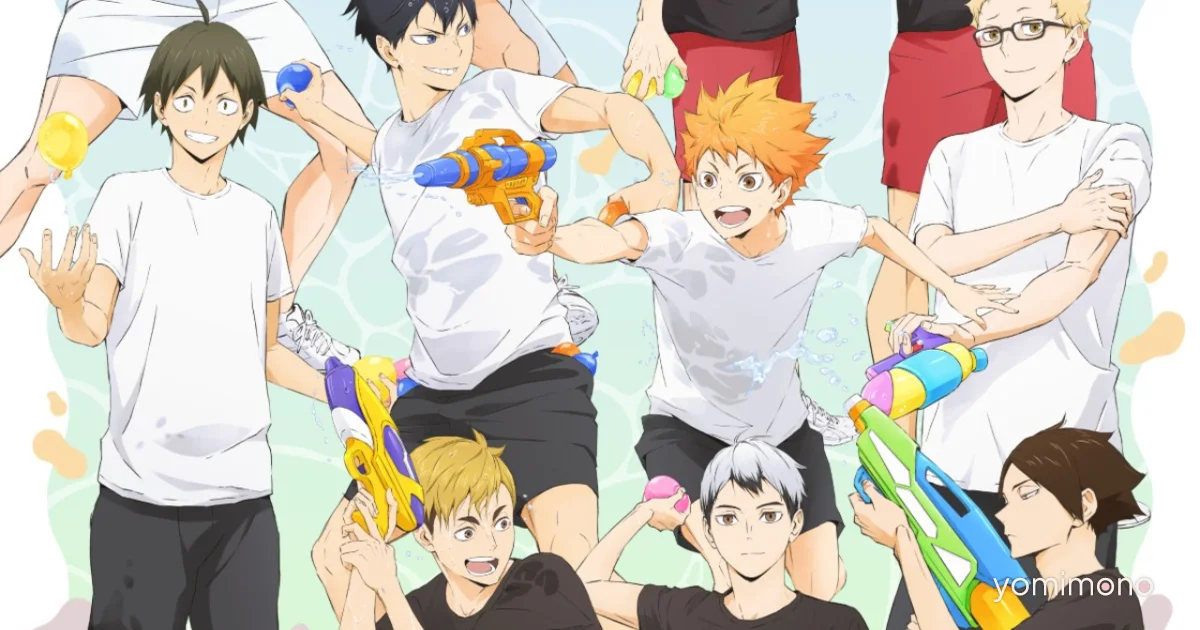 Haikyu!! Pop-Up Shop With Summer Water Gun Visuals Runs June to September