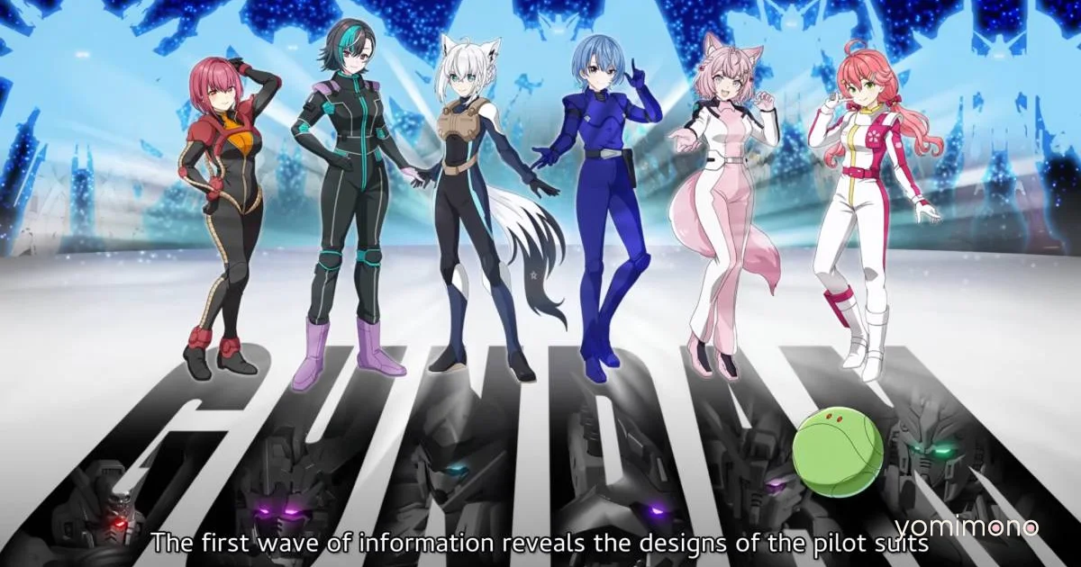 Gundam x Hololive Crossover Adds English Branch Vtubers in Phase 2