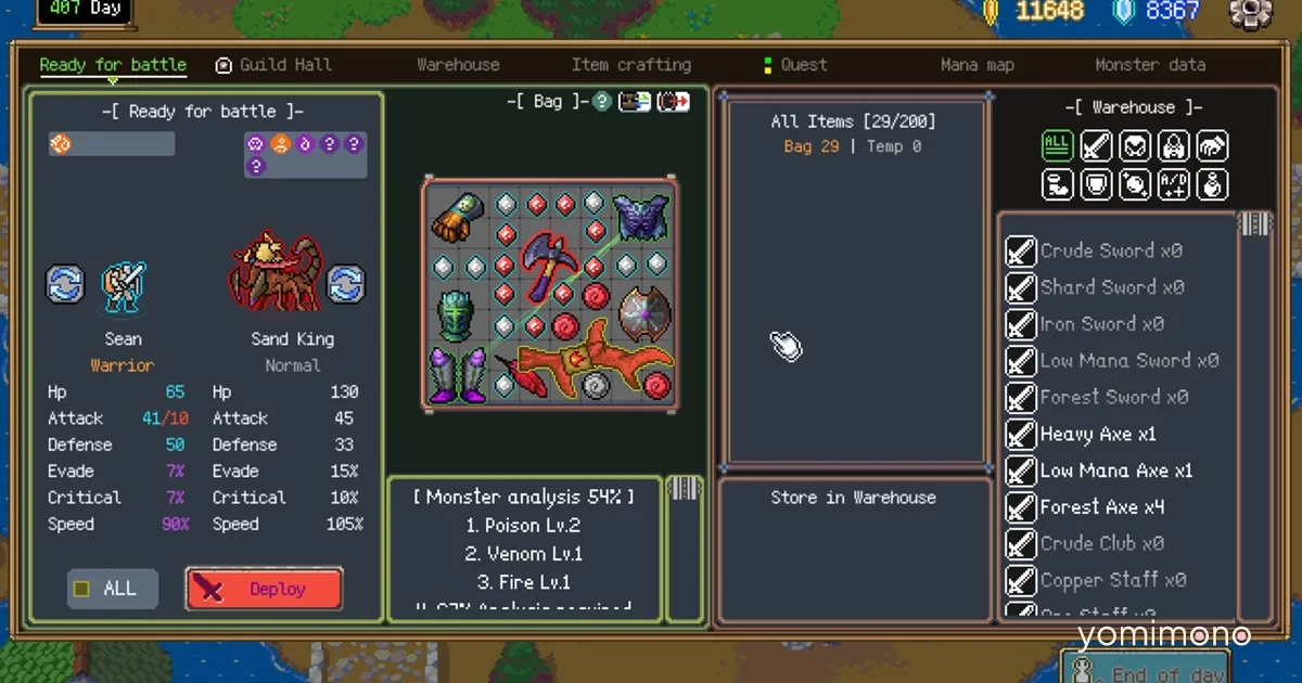 Backpacker Guild Launches on Steam With Inventory Management Twist