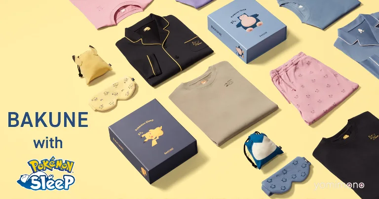 Pokémon Sleep and BAKUNE Collaboration Pajamas Launch July 1