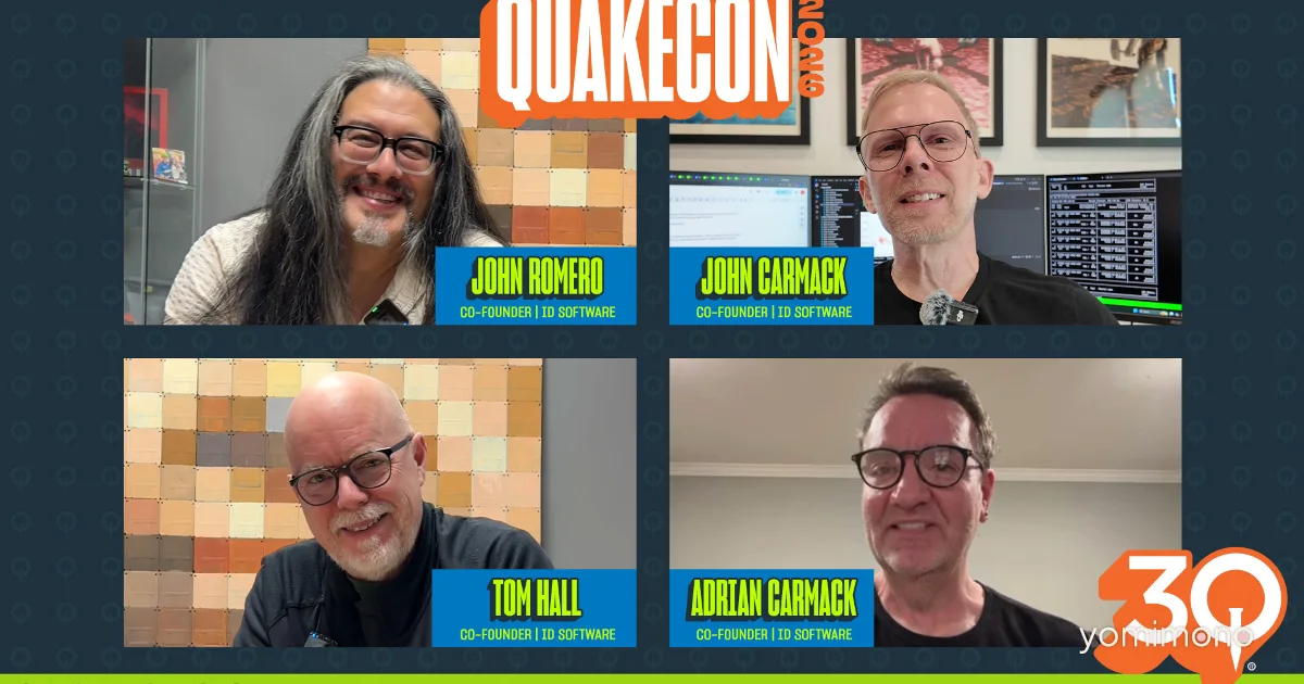 Carmack and Romero to Reunite at QuakeCon 2026 for 30th Anniversary