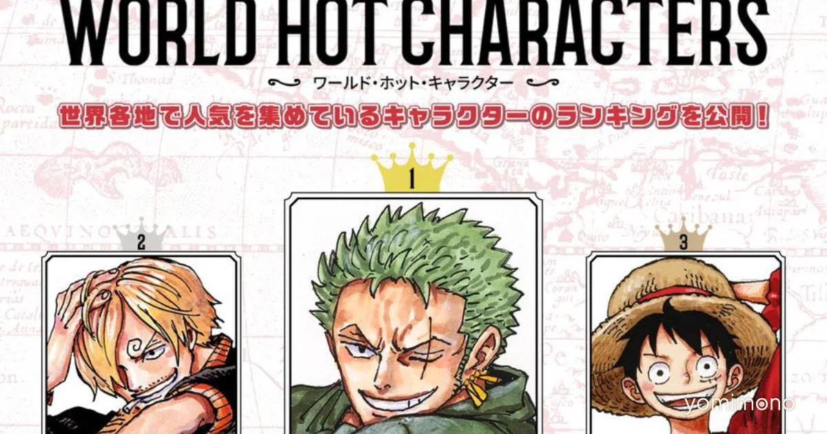 Zoro Leads Every Region in One Piece World Top 100 2nd Poll Weekly Results