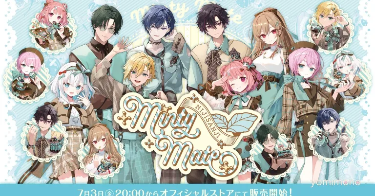 Nijisanji Launches Minty Mate Goods With 8 Livers on July 3