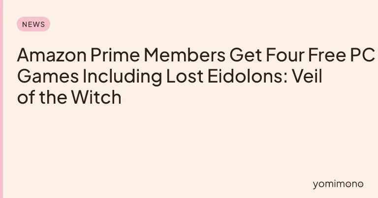 Amazon Prime Members Get Four Free PC Games Including Lost Eidolons: Veil of the Witch