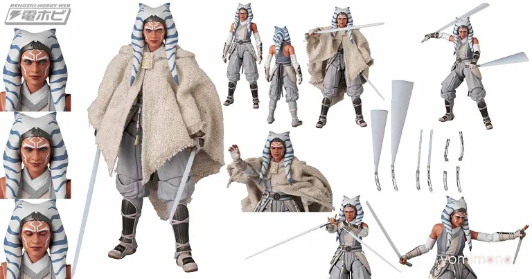 Ahsoka Tano Joins Medicom Toy's MAFEX Line in White Cloak Version