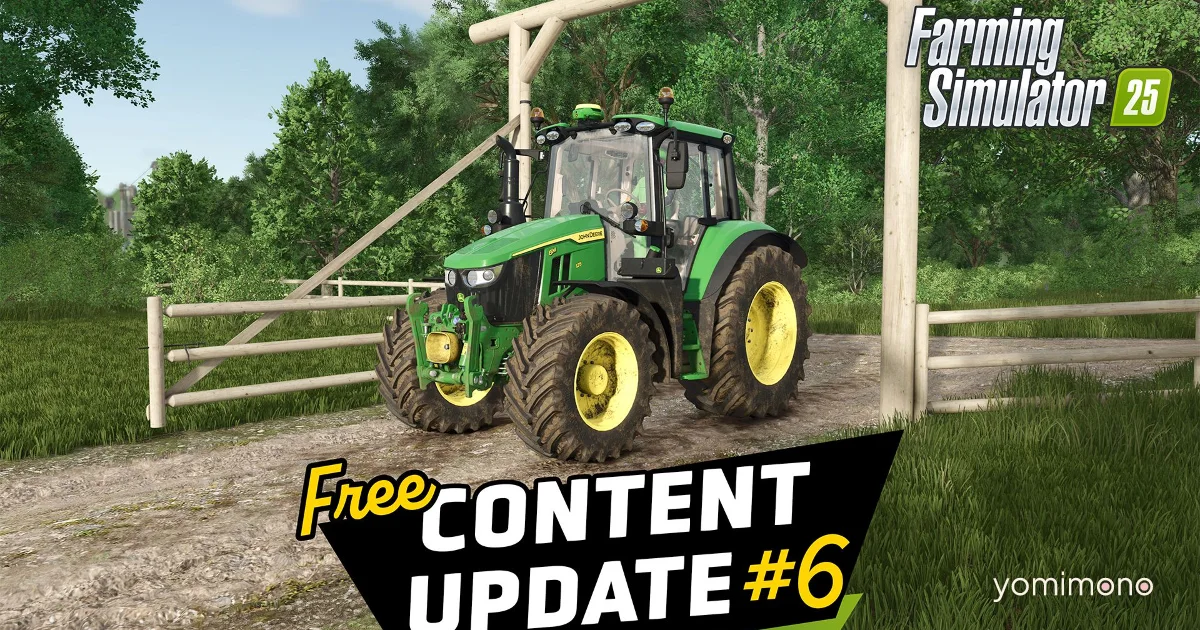 Farming Simulator 25 Gets 6th Free DLC With John Deere Machinery