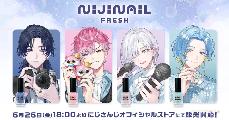 Nijisanji Unit Splare Launches Niji Nail Fresh Goods
