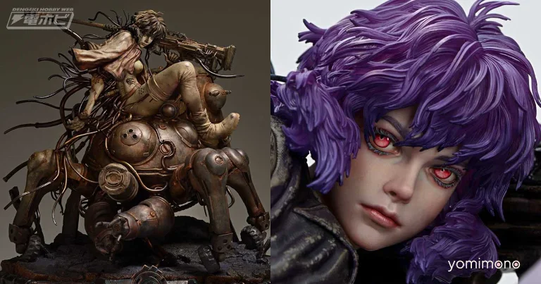 Entei Ryu's Motoko Kusanagi and Tachikoma Art Becomes 1/4 Scale Figure